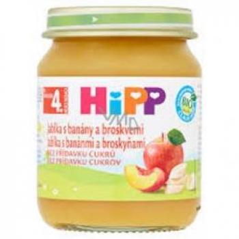 HiPP Ovoce BIO Jablka s broskvemi a banány 125 g