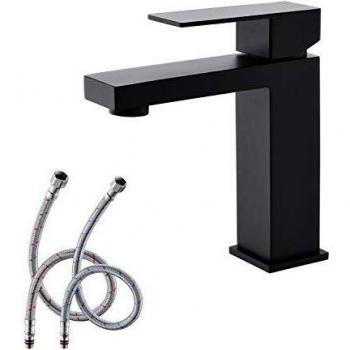Rubinetto da bagno in acciaio inox 304 nero opaco KENES