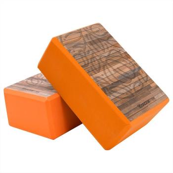 Bloco de Yoga RDX D11: Tijolo Antiderrapante em EVA (Laranja)