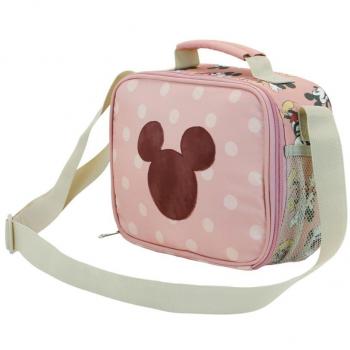 Mochila portamerienda Disney Mickey Mouse, color rosa