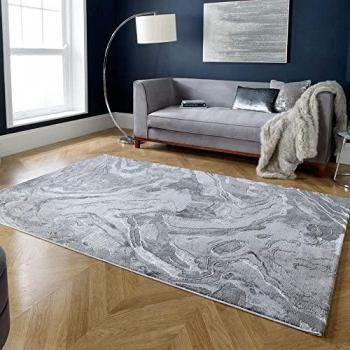 FLAIR RUGS Teppich Marbled, rechteckig, 12 mm, mehrfarbig, dezenter Glanz