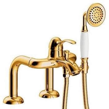 Grifo de Bañera Monomando TRES CLASIC Oro 24K