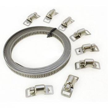 Pc Stainless Steel Hose Clamp Clip Kit