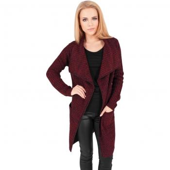 Urban Classics Damen Jacke Knitted Long Cape mehrfarbig