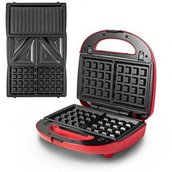 Gadgy Waffeleisen/Toasti – Grillgerät mit austauschbaren Platten – 800 W