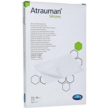 Atrauman Silicone 7,5x10 cm Kompressen 10 Stück