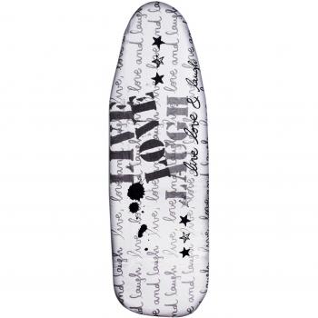 MSV Housse Table à Repasser 100% Coton, Cordons Love