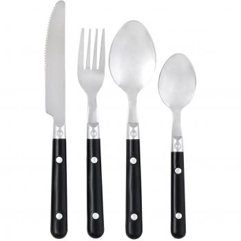 Pradel Heritage 24 Pièces – Ménagère Noir INOX/Plastique (9,6×23,5 cm)