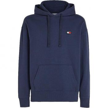 Tommy Hilfiger Blue Cotton Hooded Jumper