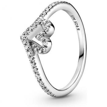 Anillo en Plata de Ley 925 Corazón Deseo Brillante con Zirconia Cúbica