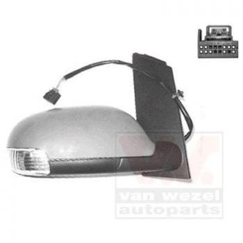 VAN WEZEL 1T0857538AGRU Seitenspiegel für VW Touran (1T1/1T2)