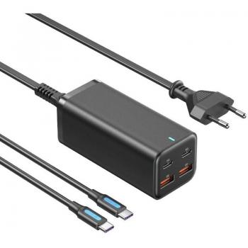 Cargador Vention 2xUSB Tipo-C 100W