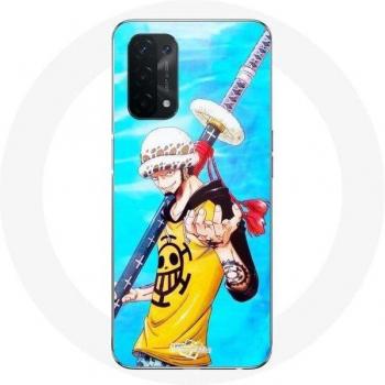 Coque Oppo A74 5G Épée One Piece Manga Trafalgar Law