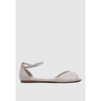 TOP3 23362 Sandalia Plana Blanca para Mujer