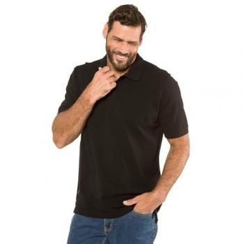JP1880 Cotton Pique Polo Shirt for Men, Plus Size, Black, 10XL