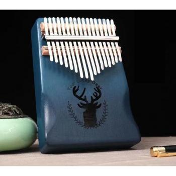 Caja de Música Kalimba 17 Teclas con Cuerpo de Acacia