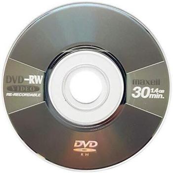 Maxell Mini disques DVD-RW vierges 8 cm Gris métallisé