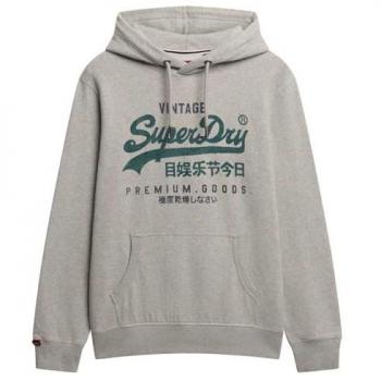 Vintage Duo Classic Pullover Hoodie – Superdry Ice Grey Marl XL