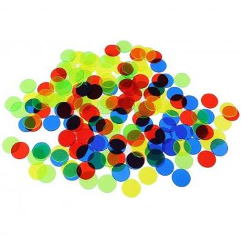 Family Party Chip Collection – 100 Transparent 19mm
