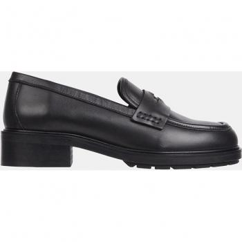 Mocasines Tommy Hilfiger en piel con tacón bloque y detalle de antifaz