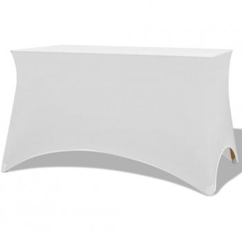Housses de table 2 pièces 120x60,5x74 cm Blanc