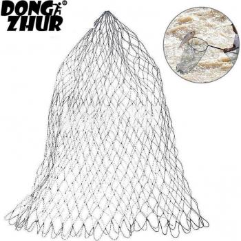 Outdoor Nylon Fishing Landing Net, Rhombus Mesh, 40-100cm