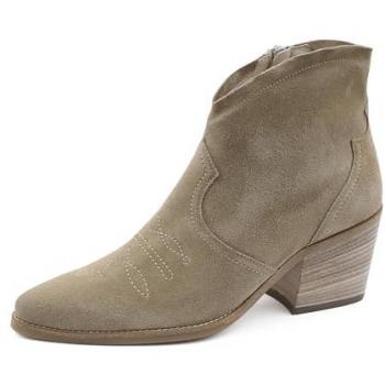 Paul Green Veloursleder Stiefelette beige