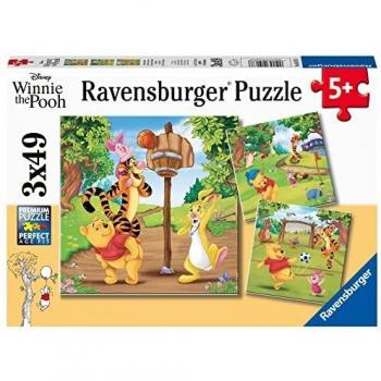 Disney Winnie Puuh Puzzle »Kinder Puzzle Box Winnie Puuh 3 x 49 Teile Ravensburger Winnie the Pooh«, 49 Puzzleteile