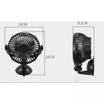 Battery Operated Suction Cup Fan 2000mAh for Home and Car Q81F