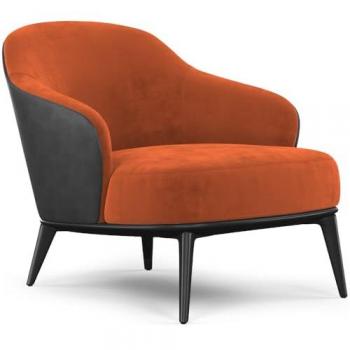 PrivateFloor Luc Brick Velvet Recliner