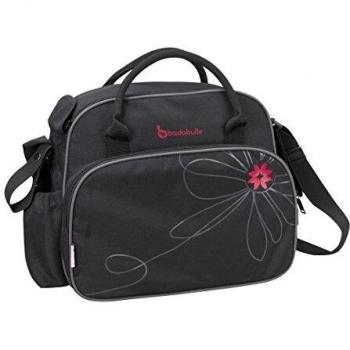 Badabulle Classic Wickelrucksack Schwarz/rosa