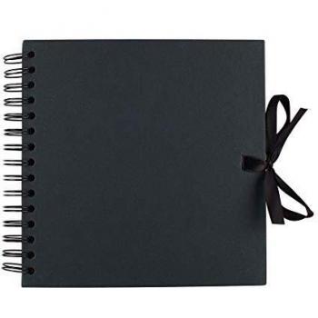 Album à spirales 20x20 Kraft Noir Artemio