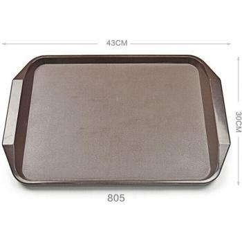 Ensemble de plateaux carrés rectangulaires en plastique
