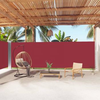 Écran Latéral Rétractable Rouge 200x1000 Cm