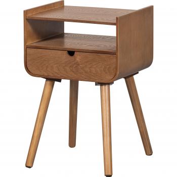 WOOOD Nils Nachttisch – Naturholz, Unisex‑Design, 54 × 36 × 30 cm