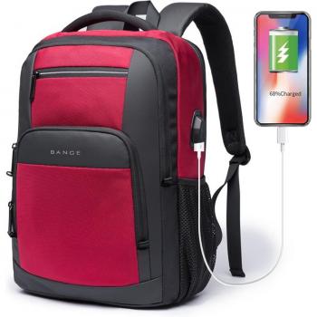 BANGE USB Charging Port Laptop Backpack for 15.6 Inch Laptops