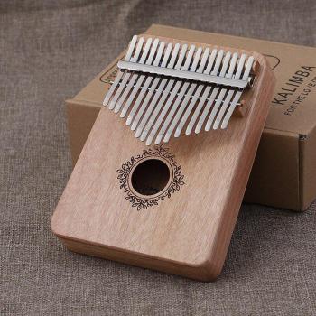 Mahagoni Kalimba 17-Tasten Mini Klavier