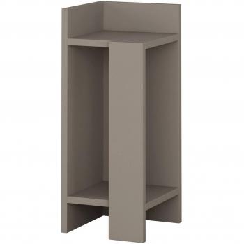 Étagère de chevet Dmora 25x27 cm effet bois
