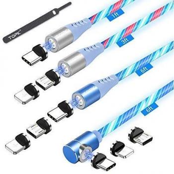Câble USB C Aimanté 3A TOPK Gen3