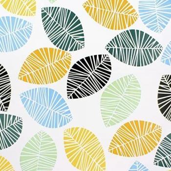 Nappe rectangulaire en PVC feuilles colorées 140 cm x 20 mètres