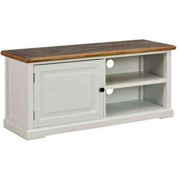 VidaXL 90x30x40 cm TV Console in White Wood