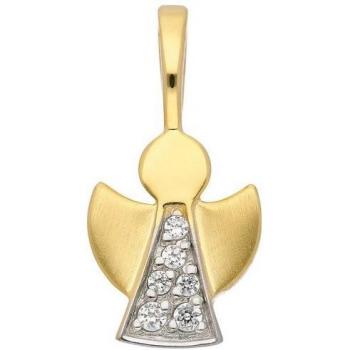 333 Gold Engel-Anhänger mit Zirkonia für Damen von ADELIA'S
