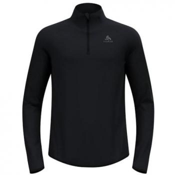 Odlo Zeroweight Warm 2.0 Herren Laufpullover mit 1/2 Zip, schwarz