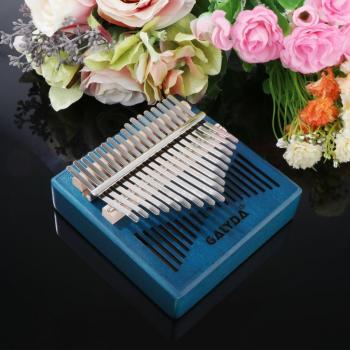 17-Key Kalimba Daumenklavier für Anfänger mit Tragetasche und Lernbroschüre