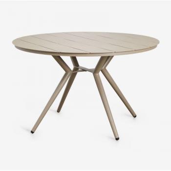 Moka Ronde Table Aluminium Sklum 125 cm – Brun