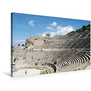 Premium Textil Leinwand: Ephesus Amphitheater 75 x 50 cm – Querformat