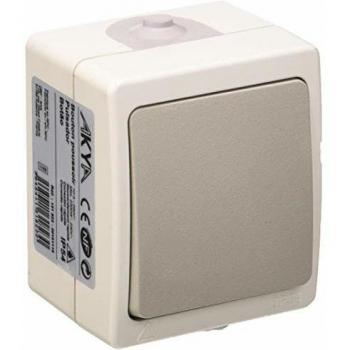 Pulsante Akya Grigio Chiaro Pronto all'uso IP54