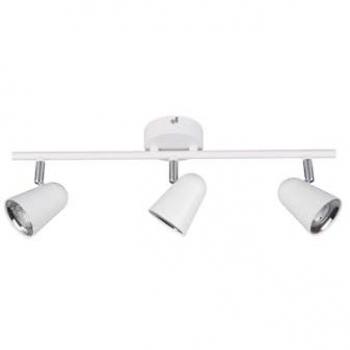 Barre de Spots LED Toulouse 3 Lumières Blanc Satiné 48cm