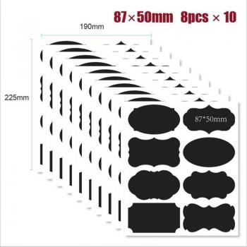 80pcs Blackboard Stickers for Kitchen Craft