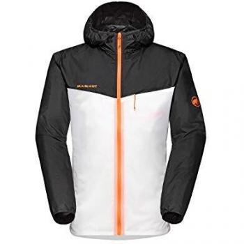 Giacca Uomo Mammut Convey WB, Capo con Cappuccio, Nero-Bianco, Extra Grande